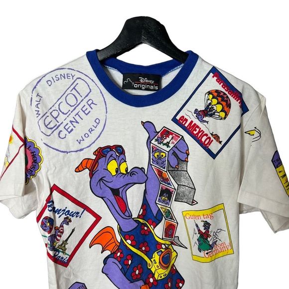 VTG Disney Figment All Over T Shirt Medium - Picture 2 of 8